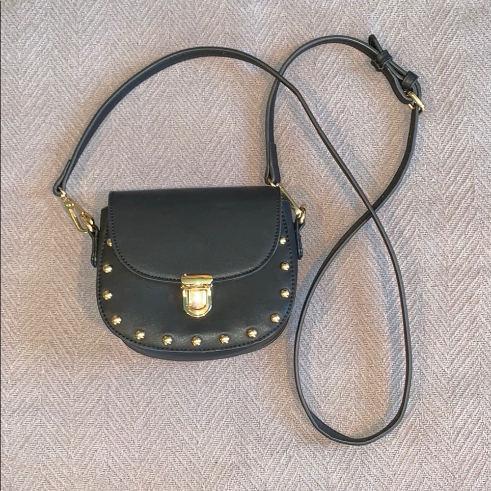 Studded Black Purse